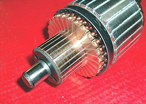 photo 1: the insulation between the ­commutator segments should be recessed about 1/32” beneath the commutator bars. 