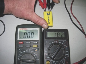 figure 3: comparing two dmms connected to a 9v battery. 