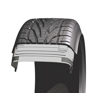 as this cutaway shows, tire designers have many opportunities to tweak tire performance characteristics simply by adjusting casing components.