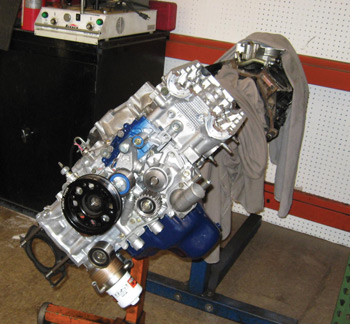 photo 6: the basis of the project is an ej205 2.0l wrx engine.