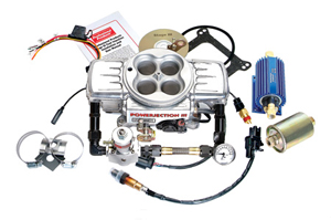 professional products' powerjection iii is a throttle body style efi which has the unique feature of mounting a miniaturized computer and the map sensor directly on the throttle body. this eliminates 85% of the typical harnessing and vastly simplifies installation. however, despite its simplicity, this is a full featured system. all systems feature 