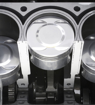 a look at the piston and bore liner on the 4.6l  rwd version of the northstar engine.