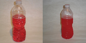 Off road diesel fuel is often dyed red and is not for highway use. This off road diesel is usually rated at 500 ppm of sulfur for farm or machinery use. After several hours in the freezer (right), you can see that there is really no change regarding the jelling of the fuel.