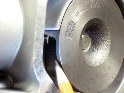 photo 3: the design and fit of the impeller to the impeller housing is critical for good water pump performance.