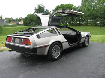 the delorean itself, other than the stainless outer body, gullwing doors and rear engine design, was not particularly exotic for its time.
