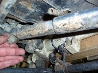 photo 3: high-mileage steering stabilizers are always candidates for replacement. 