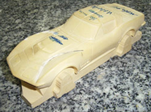 image of corvette clay prototype. 