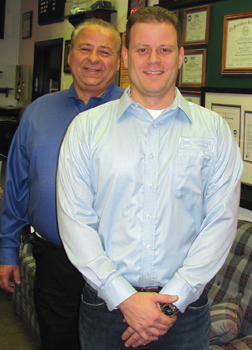 tom palermo, 2011 best tech of the year winner, along with his father joseph, owner of preferred automotive specialists.