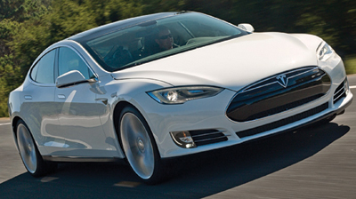 the tesla s: a maximum of 300 miles range with a big asterisk. courtesy of tesla.