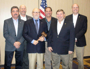 Congratulations to ASA’s new board of directors installed May 6 during ASA’s annual business meeting. From l-r: Gary Keyes, AAM, general director; Bill Moss, AAM, general director; Darrell Amberson, AAM, chairman; Donny Seyfer, AAM, chairman-elect; Bob Wills, AAM, Mechanical Division director; and Dan Stander, AAM, Collision Division director. Not pictured: Roy Schnepper, AAM, secretary/treasurer, and Ron Nagy, AAM, immediate past chairman.