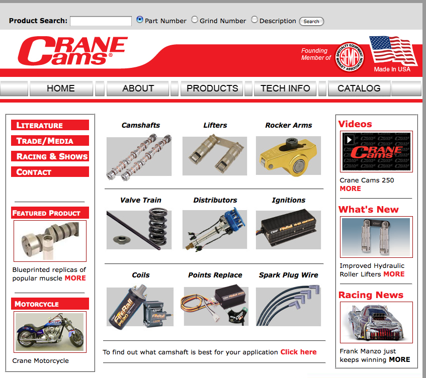 Crane Cams Launches InfoPacked site UnderhoodService